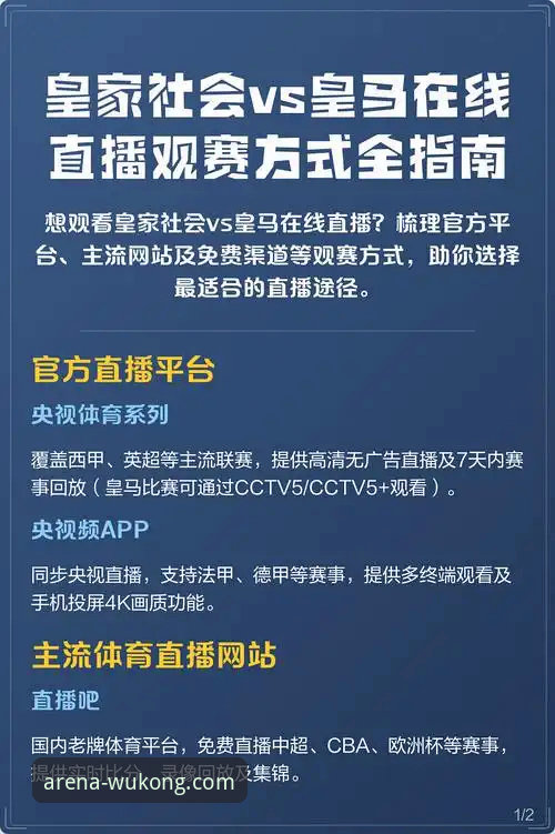 免费体育赛事直播 免费体育赛事直播 vs 付费平台:悟空体育如何重新定义观赛体验
